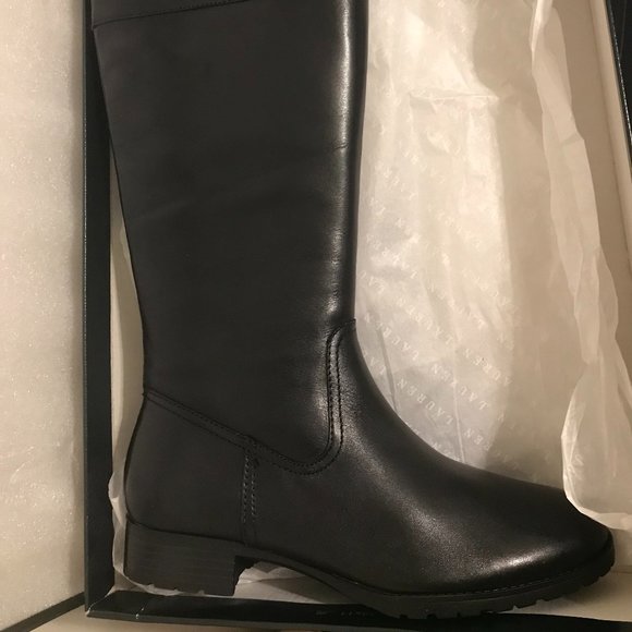 NWOT LAUREN RALPH LAUREN BLACK SIGRID BOOTS - Picture 12 of 15